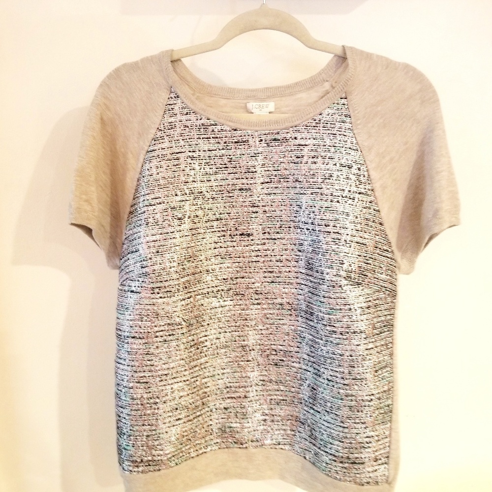 J. Crew Sweater w/metalized fibers